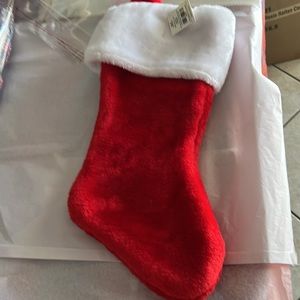 NWT Red extra fluffy quality Stockings, great for the holidays or decor